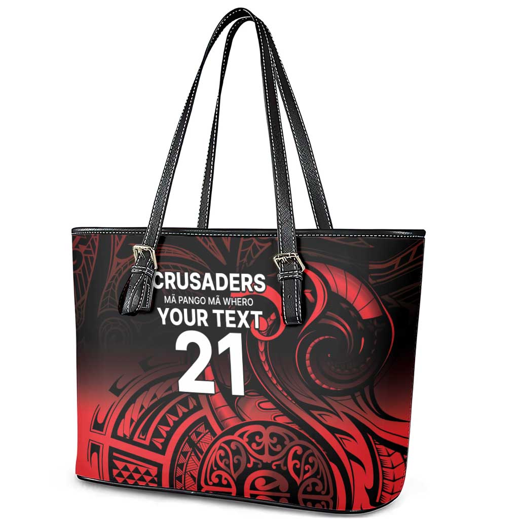 New Zealand Rugby Pacific Custom Leather Tote Bag Whatumoana Maori Tribal Tattoo