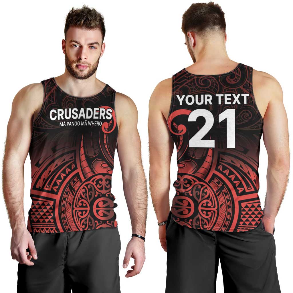 New Zealand Rugby Pacific Custom Men Tank Top Whatumoana Maori Tribal Tattoo