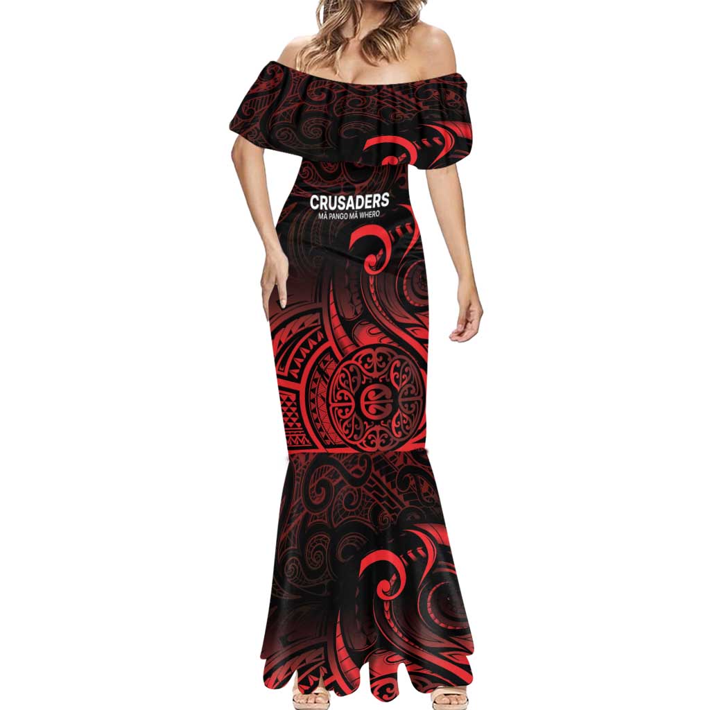 New Zealand Rugby Pacific Custom Mermaid Dress Whatumoana Maori Tribal Tattoo