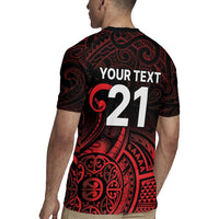 New Zealand Rugby Pacific Custom Rugby Jersey Whatumoana Maori Tribal Tattoo