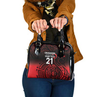 New Zealand Rugby Pacific Custom Shoulder Handbag Whatumoana Maori Tribal Tattoo