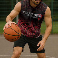 New Zealand Rugby Pacific Custom Sleeveless Hoodie Whatumoana Maori Tribal Tattoo - Polynesian Pride