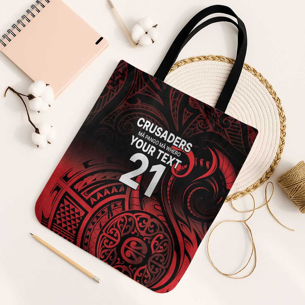 New Zealand Rugby Pacific Custom Tote Bag Whatumoana Maori Tribal Tattoo - Polynesian Pride