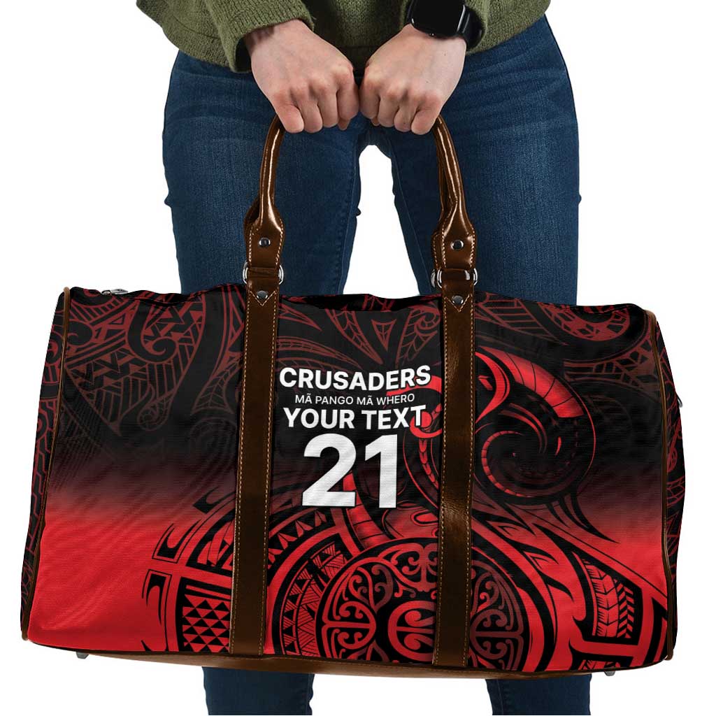 New Zealand Rugby Pacific Custom Travel Bag Whatumoana Maori Tribal Tattoo - Polynesian Pride