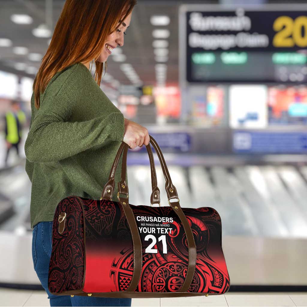 New Zealand Rugby Pacific Custom Travel Bag Whatumoana Maori Tribal Tattoo - Polynesian Pride