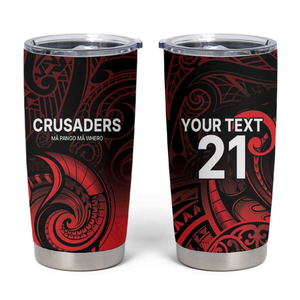 New Zealand Rugby Pacific Custom Tumbler Cup Whatumoana Maori Tribal Tattoo