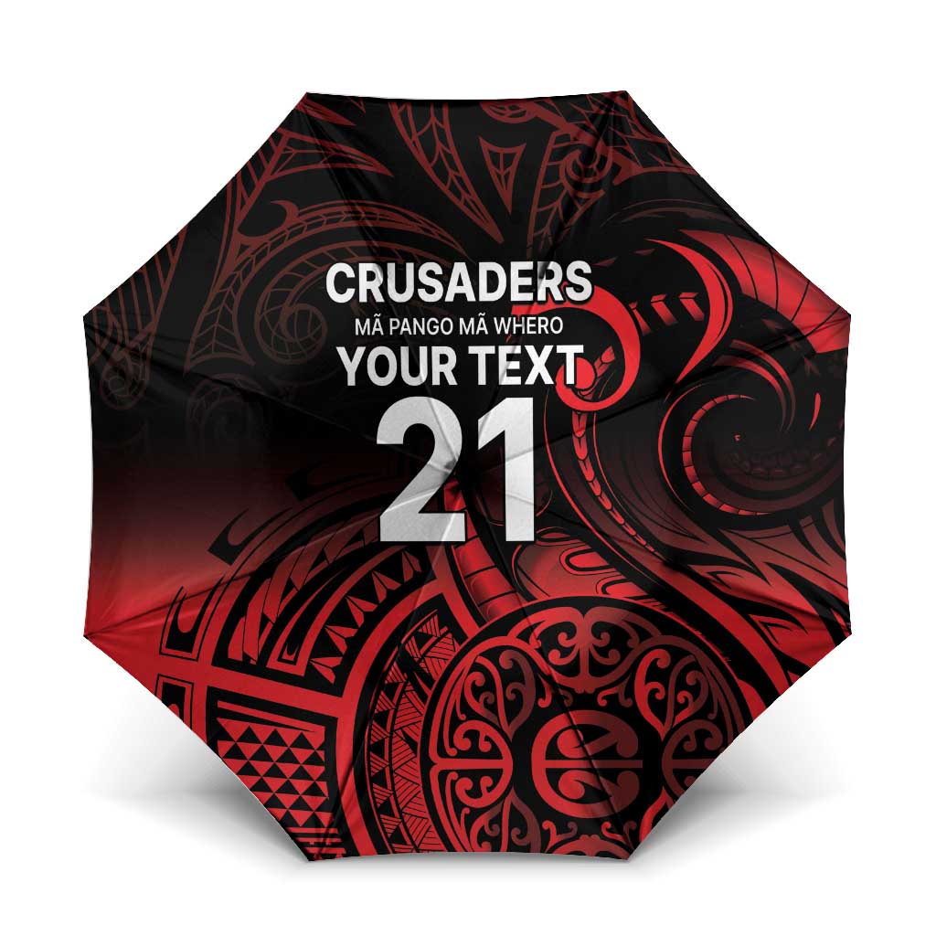 New Zealand Rugby Pacific Custom Umbrella Whatumoana Maori Tribal Tattoo - Polynesian Pride