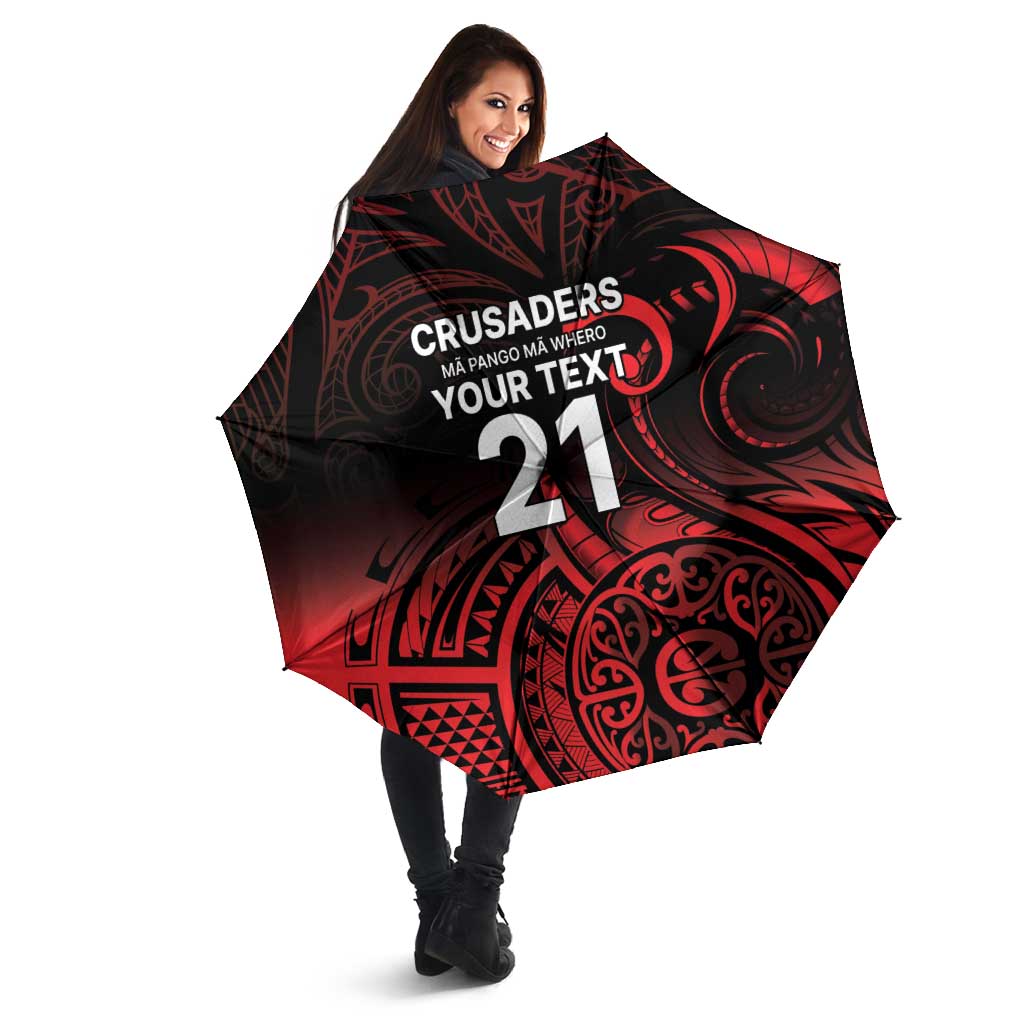 New Zealand Rugby Pacific Custom Umbrella Whatumoana Maori Tribal Tattoo - Polynesian Pride