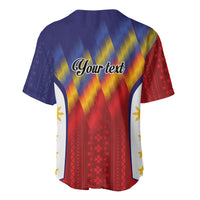 Personalized Philippines Eight Rays Sun Baseball Jersey Traditional Filipino Igorot Pattern Motif
