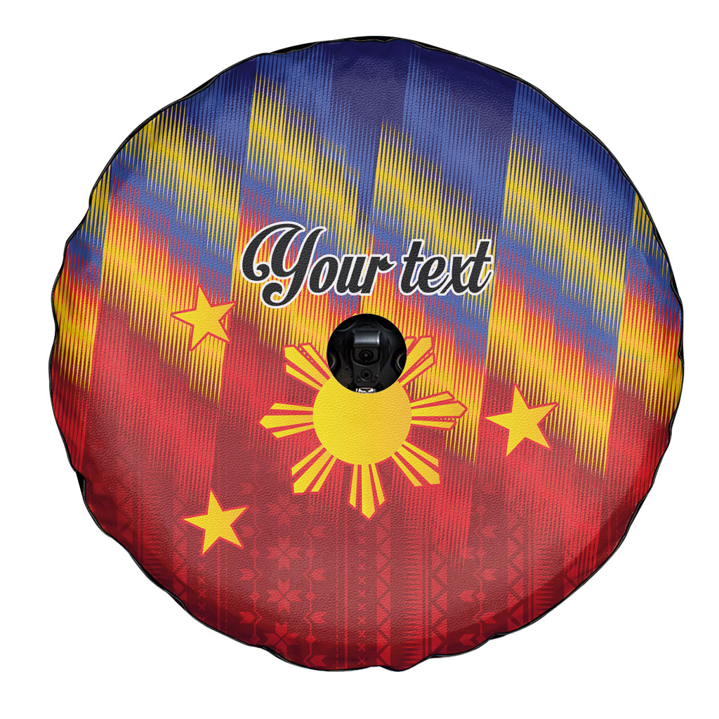 Personalized Philippines Eight Rays Sun Spare Tire Cover Traditional Filipino Igorot Pattern Motif
