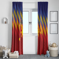 Personalized Philippines Eight Rays Sun Window Curtain Traditional Filipino Igorot Pattern Motif