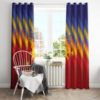 Personalized Philippines Eight Rays Sun Window Curtain Traditional Filipino Igorot Pattern Motif