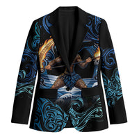 Samoa Siva Afi Blazer Fireknife Fire Dance Pacific Tribal Motif