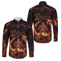 Samoa Siva Afi Dance Fireknife Family Matching Puletasi and Hawaiian Shirt Polynesian Heritage Fire Dance