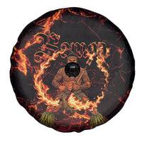 Samoa Siva Afi Dance Fireknife Spare Tire Cover Polynesian Heritage Fire Dance