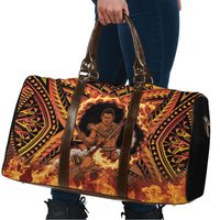 Samoa Siva Afi Dance Fireknife Travel Bag Samoan Tribal Motif Dancing in the Fire