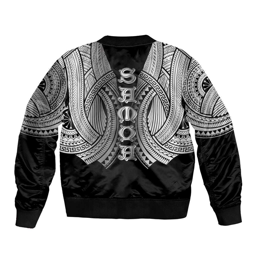 Samoan Ula Nifo Afi Tribal Bomber Jacket Polynesian Pattern LT9 - Polynesian Pride