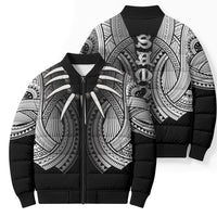 Samoan Ula Nifo Afi Tribal Bomber Puffer Jacket Polynesian Pattern