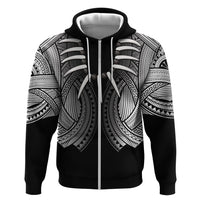 Samoan Ula Nifo Afi Tribal Hoodie Polynesian Pattern