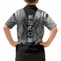 Samoan Ula Nifo Afi Tribal Kid Hawaiian Shirt Polynesian Pattern