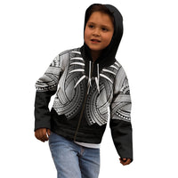 Samoan Ula Nifo Afi Tribal Kid Hoodie Polynesian Pattern
