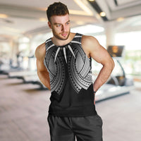 Samoan Ula Nifo Afi Tribal Men Tank Top Polynesian Pattern