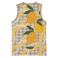 Maku'e Hawaiian Mango Palaka Basketball Jersey Aloha Hibiscus Pikake Lei