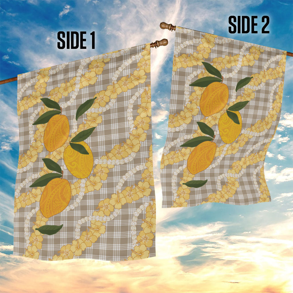 Maku'e Hawaiian Mango Palaka Garden Flag Aloha Hibiscus Pikake Lei