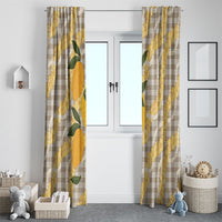 Maku'e Hawaiian Mango Palaka Window Curtain Aloha Hibiscus Pikake Lei