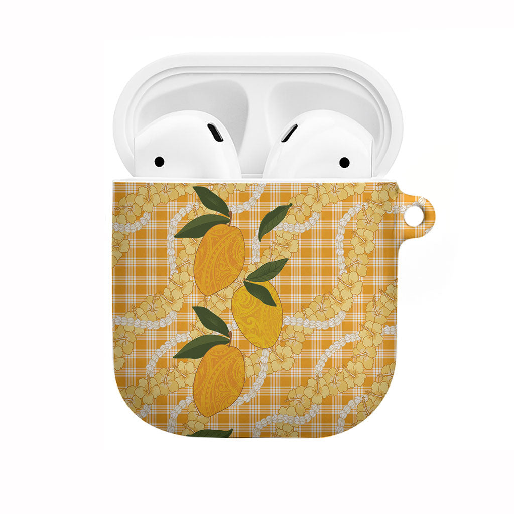 Alani Hawaiian Mango Palaka AirPods Case Aloha Hibiscus Pikake Lei