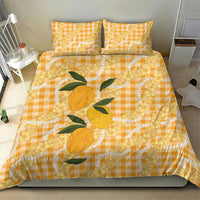 Alani Hawaiian Mango Palaka Bedding Set Aloha Hibiscus Pikake Lei