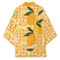 Alani Hawaiian Mango Palaka Kimono Aloha Hibiscus Pikake Lei