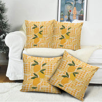 Alani Hawaiian Mango Palaka Pillow Cover Aloha Hibiscus Pikake Lei