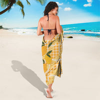 Alani Hawaiian Mango Palaka Sarong Aloha Hibiscus Pikake Lei