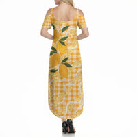 Alani Hawaiian Mango Palaka Summer Maxi Dress Aloha Hibiscus Pikake Lei