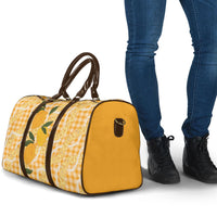 Alani Hawaiian Mango Palaka Travel Bag Aloha Hibiscus Pikake Lei