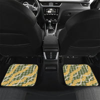Uliuli Ahiahia Hawaiian Mango Palaka Car Mats Aloha Hibiscus Pikake Lei