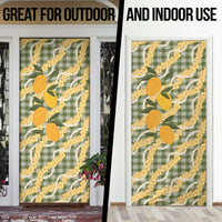 Uliuli Ahiahia Hawaiian Mango Palaka Door Cover Aloha Hibiscus Pikake Lei