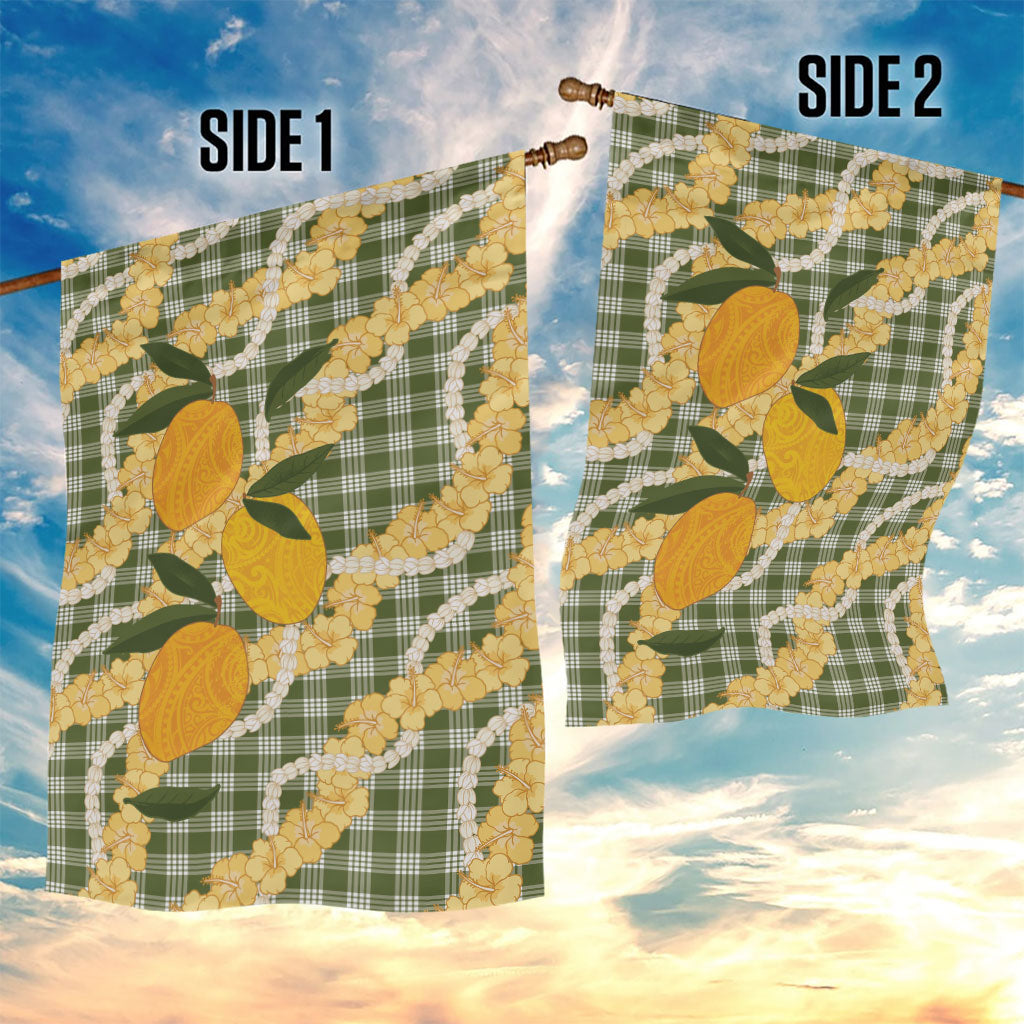 Uliuli Ahiahia Hawaiian Mango Palaka Garden Flag Aloha Hibiscus Pikake Lei
