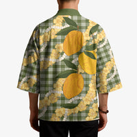 Uliuli Ahiahia Hawaiian Mango Palaka Kimono Aloha Hibiscus Pikake Lei