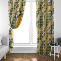 Uliuli Ahiahia Hawaiian Mango Palaka Window Curtain Aloha Hibiscus Pikake Lei