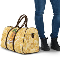Hawaiian Mango Ukulele Travel Bag Retro Yellow Hibiscus Pikake Lei