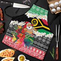 Personalised Vanuatu Joyeux Noel Apron Proud To Be a Ni-Van Sand Drawing Art - Polynesian Pride