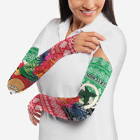 Personalised Vanuatu Joyeux Noel Arm Sleeves Proud To Be a Ni-Van Sand Drawing Art - Polynesian Pride