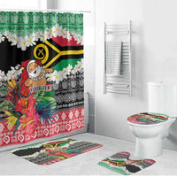 Personalised Vanuatu Joyeux Noel Bathroom Set Proud To Be a Ni-Van Sand Drawing Art - Polynesian Pride