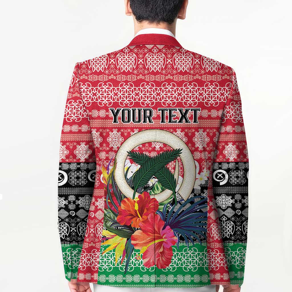 Personalised Vanuatu Joyeux Noel Blazer Proud To Be a Ni-Van Sand Drawing Art - Polynesian Pride