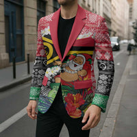 Personalised Vanuatu Joyeux Noel Blazer Proud To Be a Ni-Van Sand Drawing Art - Polynesian Pride