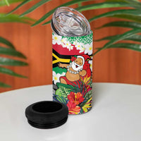 Personalised Vanuatu Joyeux Noel 4 in 1 Can Cooler Tumbler Proud To Be a Ni-Van Sand Drawing Art - Polynesian Pride