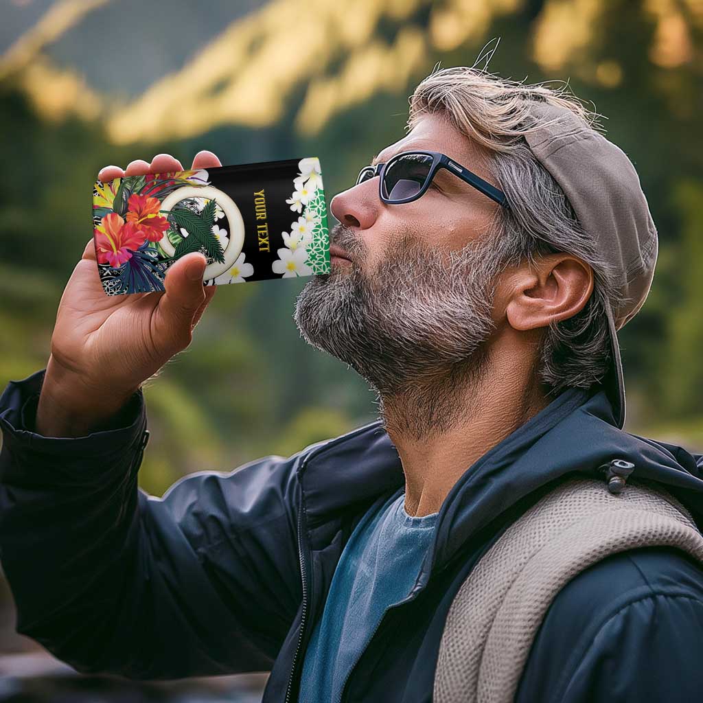 Personalised Vanuatu Joyeux Noel 4 in 1 Can Cooler Tumbler Proud To Be a Ni-Van Sand Drawing Art - Polynesian Pride