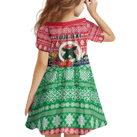 Personalised Vanuatu Joyeux Noel Family Matching Off Shoulder Maxi Dress and Hawaiian Shirt Proud To Be a Ni-Van Sand Drawing Art - Polynesian Pride